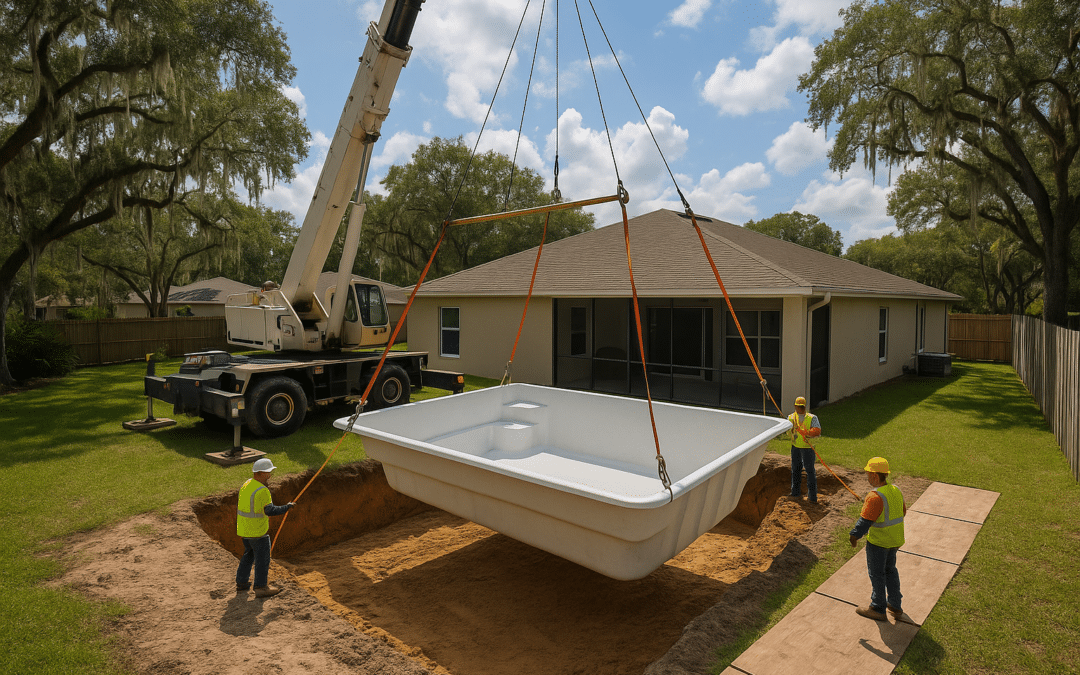 Fiberglass Pool Crane Access: What Your Yard Needs Before Delivery Day