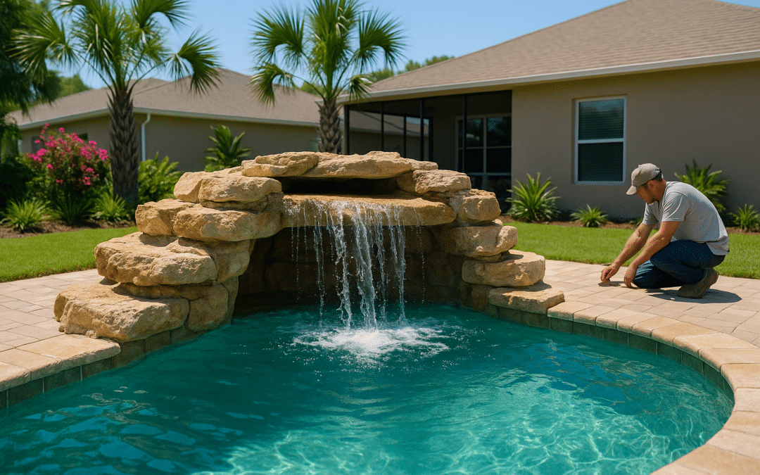 Pool Waterfalls and Grottos: 7 Ideas for Lake County Yards